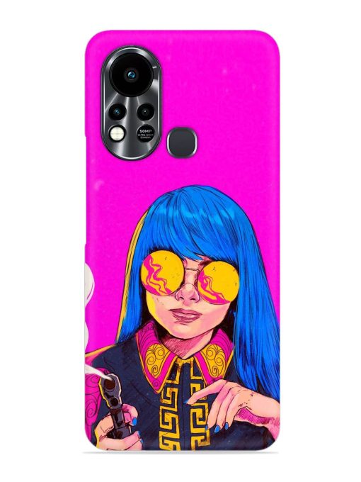 Aesthetic Anime Girl Snap Case for Infinix Hot 11S Zapvi