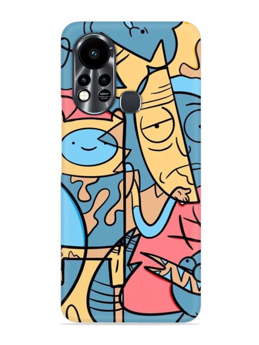 Silly Face Doodle Snap Case for Infinix Hot 11S Zapvi