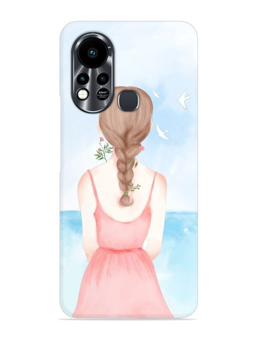 Watercolor Girl Vector Snap Case for Infinix Hot 11S