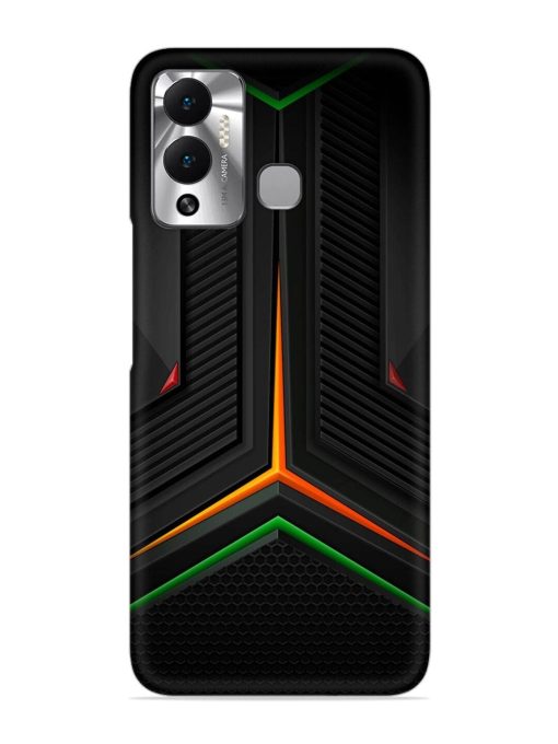 Orange Triangle Light Snap Case for Infinix Hot 12 Play Zapvi