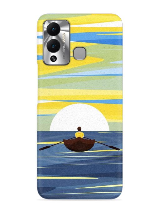 Rowing Person Ferry Paddle Snap Case for Infinix Hot 12 Play Zapvi