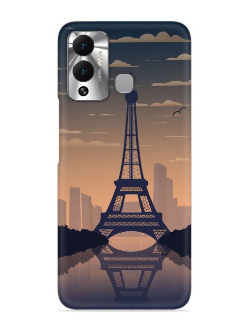 France Paris Eiffel Tower Gradient Snap Case for Infinix Hot 12 Play Zapvi