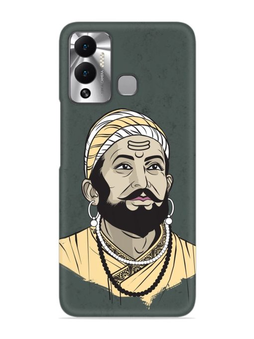 Shivaji Maharaj Vector Art Snap Case for Infinix Hot 12 Play Zapvi