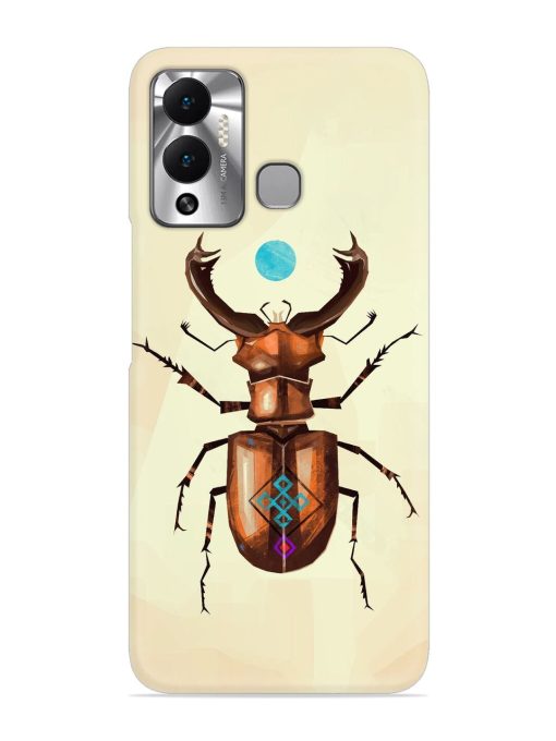 Stag Beetle Vector Snap Case for Infinix Hot 12 Play Zapvi