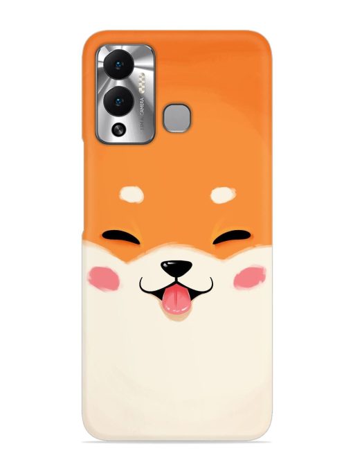 Cute Dog Face Vector Snap Case for Infinix Hot 12 Play Zapvi