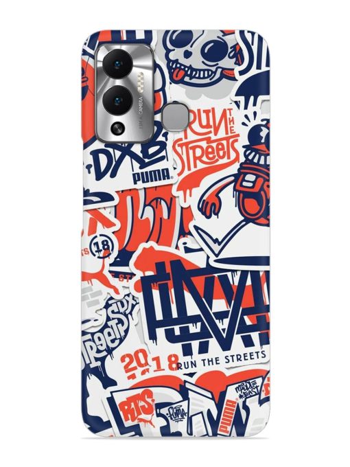 Run The Street Snap Case for Infinix Hot 12 Play Zapvi