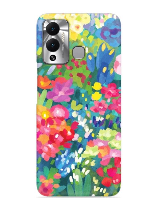 Watercolor Flower Art Snap Case for Infinix Hot 12 Play