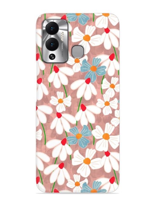 Abstract Petal Flowers Snap Case for Infinix Hot 12 Play Zapvi