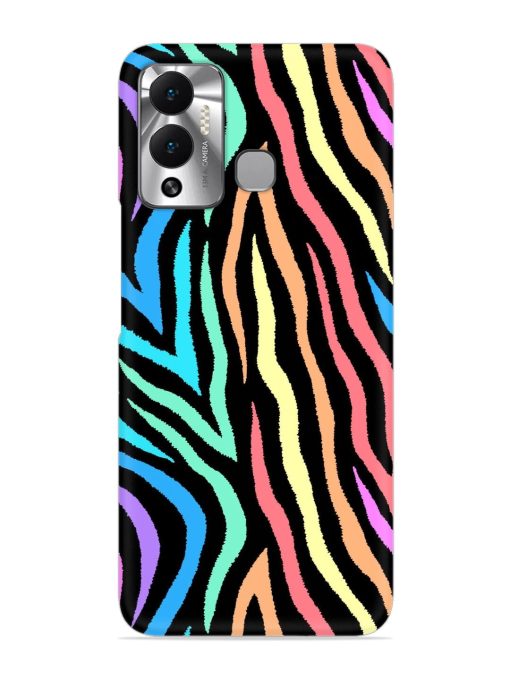 Colorful Abstract Zebra Snap Case for Infinix Hot 12 Play