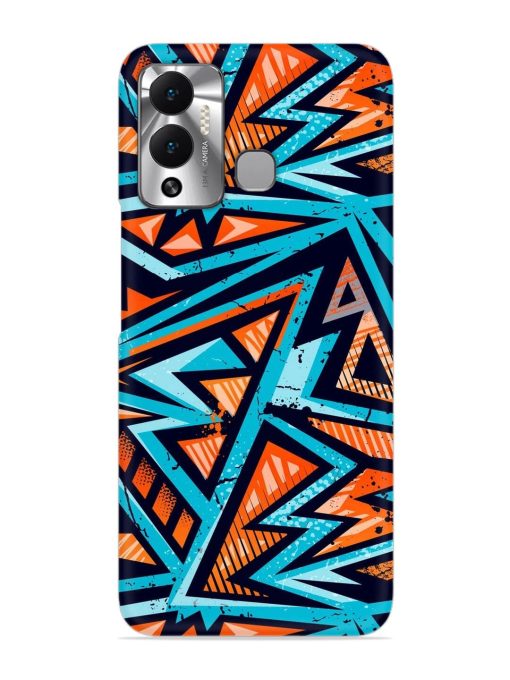 Abstract Seamless Grunge Snap Case for Infinix Hot 12 Play Zapvi