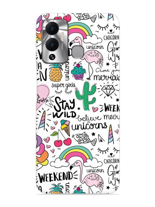 Unicorn Ice Cream Snap Case for Infinix Hot 12 Play