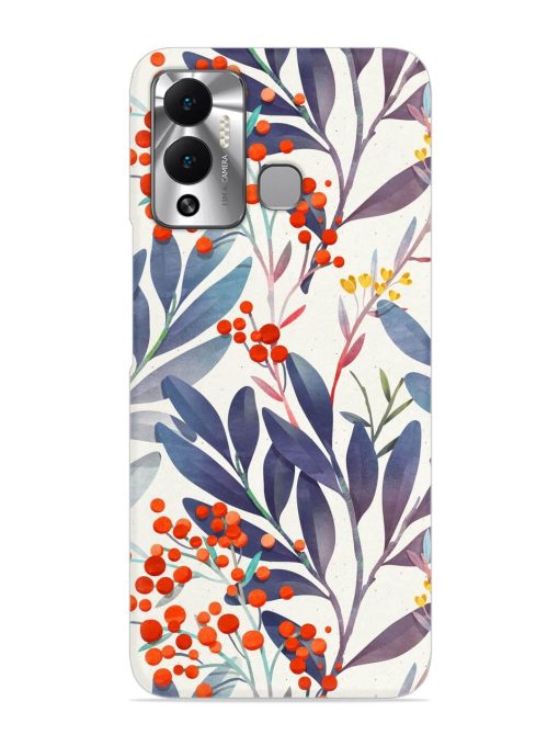 Seamless Floral Pattern Snap Case for Infinix Hot 12 Play Zapvi