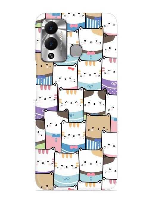 Cute Adorable Cat Snap Case for Infinix Hot 12 Play Zapvi