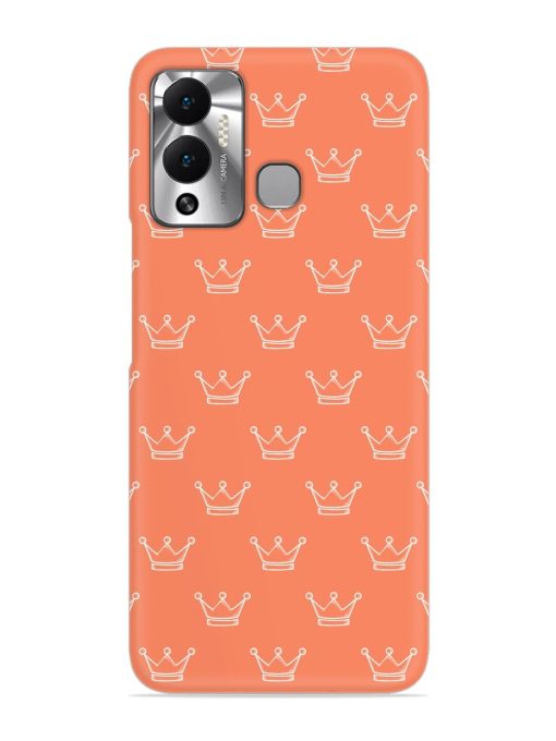 Hand Drawn Crown Snap Case for Infinix Hot 12 Play