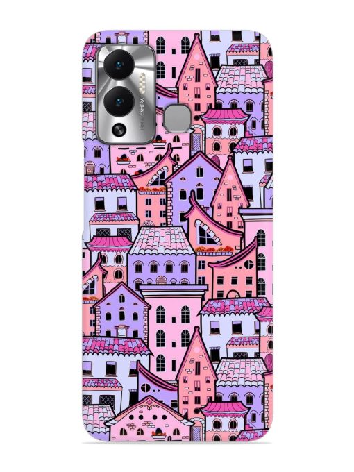 Seamless Pattern Houses Snap Case for Infinix Hot 12 Play Zapvi