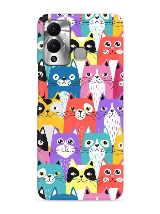 Funny Cartoon Cats Snap Case for Infinix Hot 12 Play