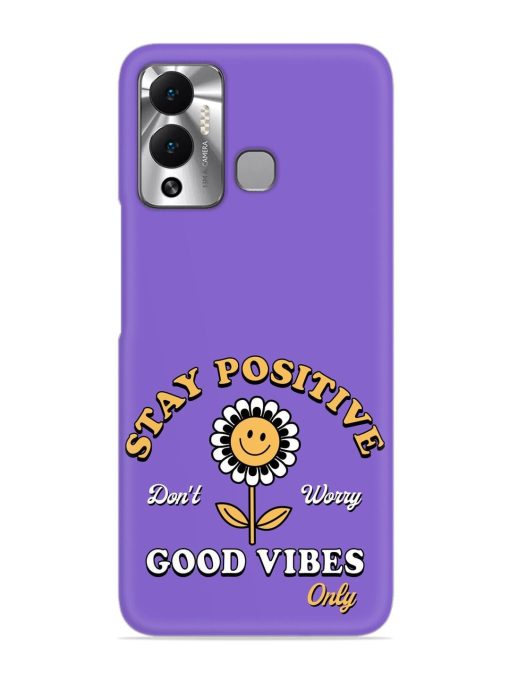 Retro Positive Flower Snap Case for Infinix Hot 12 Play Zapvi