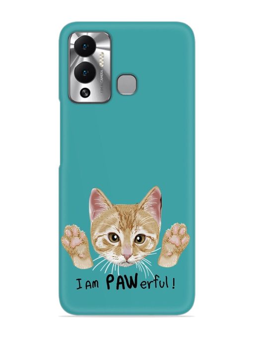 Typography Slogan Cat Snap Case for Infinix Hot 12 Play