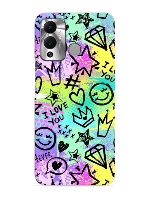 Bright Seamless Pattern Snap Case for Infinix Hot 12 Play