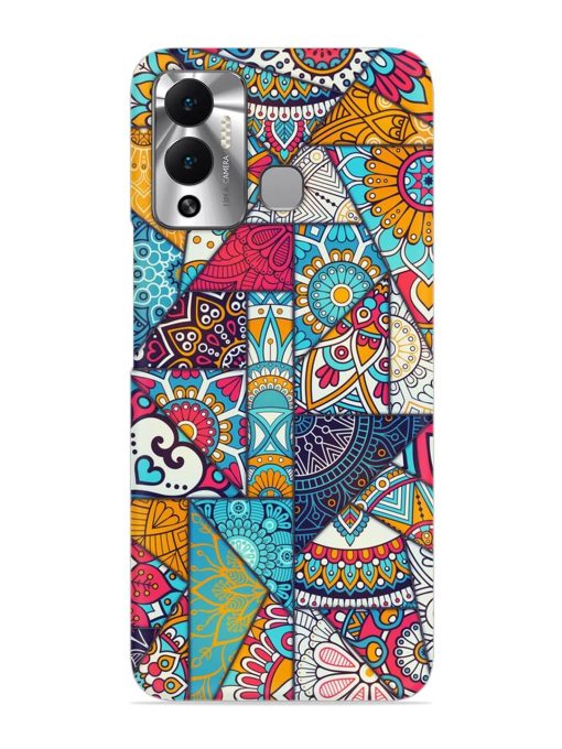 Patchwork Pattern Vintage Snap Case for Infinix Hot 12 Play Zapvi