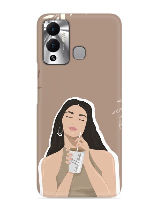 Girl With Coffee Snap Case for Infinix Hot 12 Play