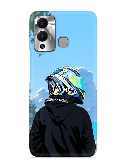 Rider With Helmet Snap Case for Infinix Hot 12 Play Zapvi