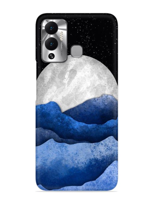 Full Moon Mountain Vector Snap Case for Infinix Hot 12 Play Zapvi