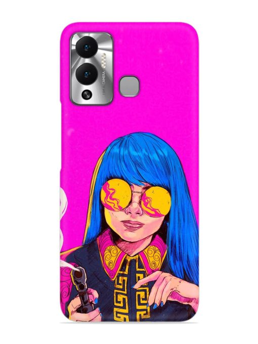 Aesthetic Anime Girl Snap Case for Infinix Hot 12 Play