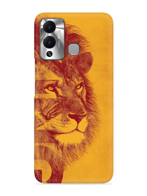 Gold Lion Crown Art Snap Case for Infinix Hot 12 Play Zapvi