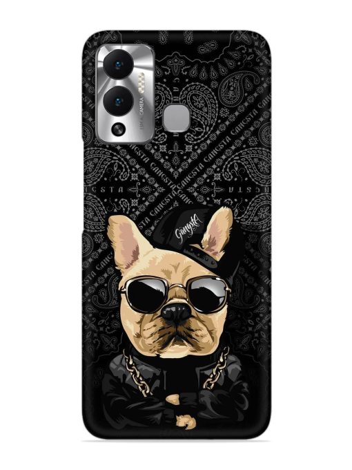 Gangsta Cool Sunglasses Dog Snap Case for Infinix Hot 12 Play Zapvi