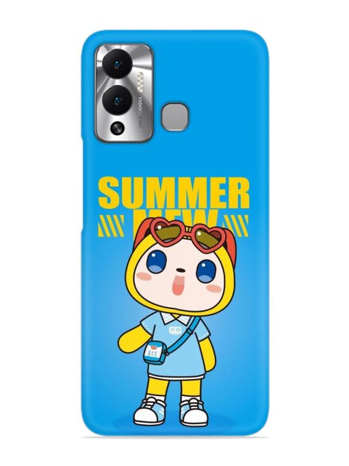 Summer Mew Cartoon Snap Case for Infinix Hot 12 Play Zapvi