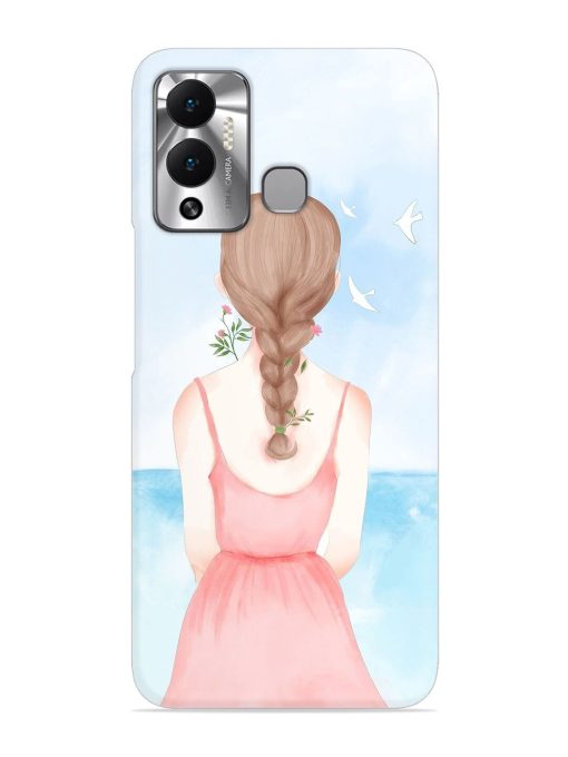 Watercolor Girl Vector Snap Case for Infinix Hot 12 Play Zapvi