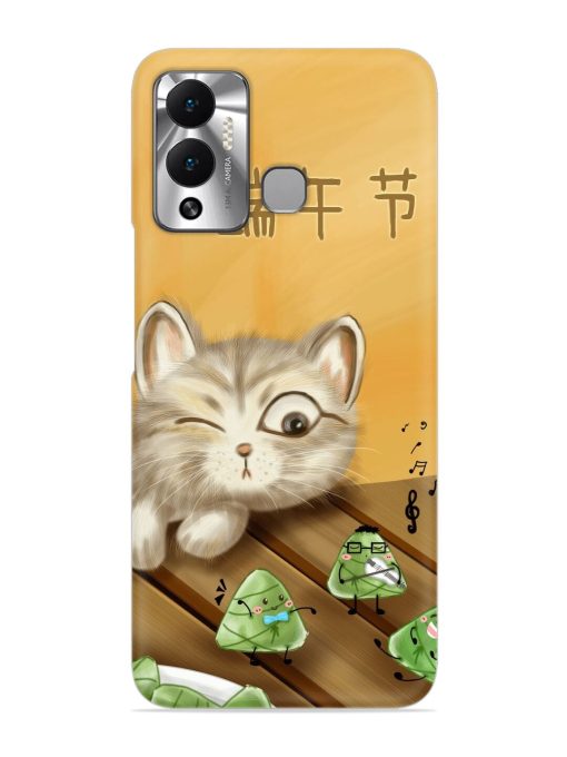 Cat Scorpion Dancing Snap Case for Infinix Hot 12 Play Zapvi