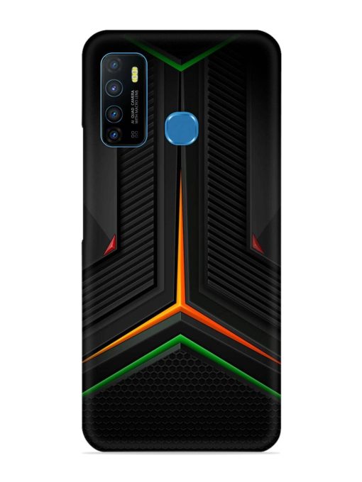 Orange Triangle Light Snap Case for Infinix Hot 9