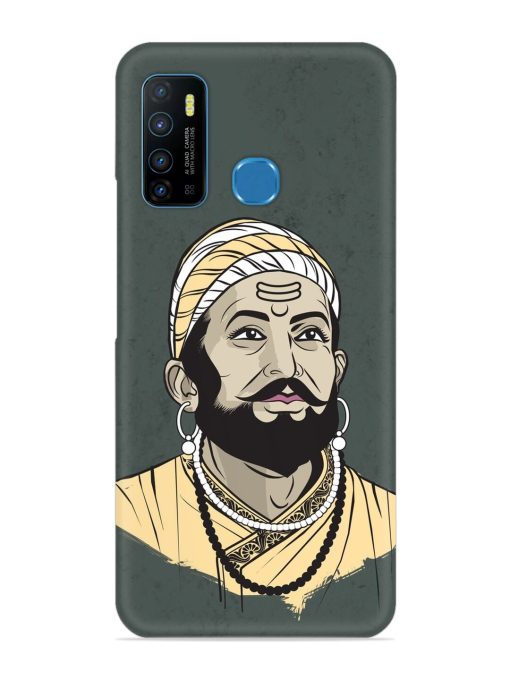 Shivaji Maharaj Vector Art Snap Case for Infinix Hot 9