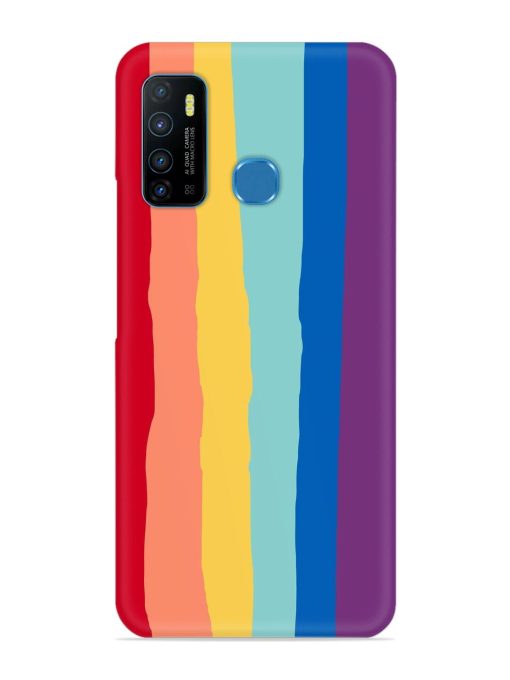 Rainbow Genuine Liquid Snap Case for Infinix Hot 9