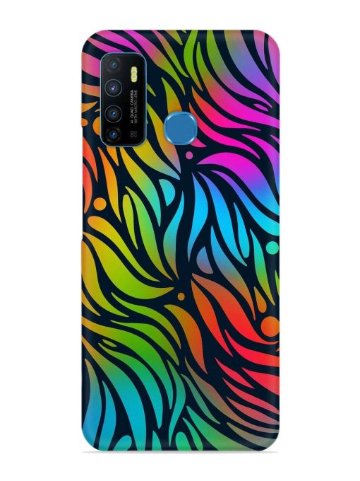 Abstract Leaf Design Snap Case for Infinix Hot 9 Zapvi