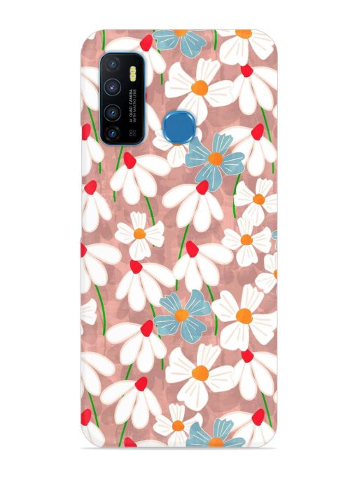 Abstract Petal Flowers Snap Case for Infinix Hot 9 Zapvi