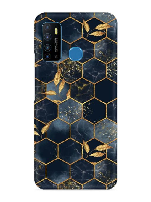 Marble Hexagon Seamless Snap Case for Infinix Hot 9 Zapvi