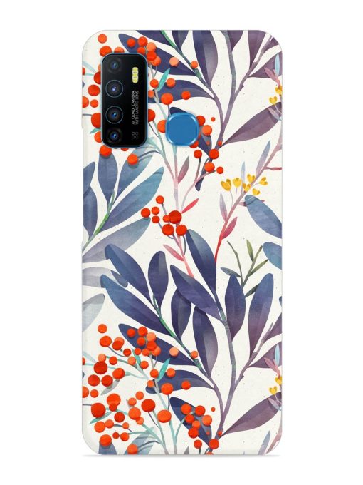 Seamless Floral Pattern Snap Case for Infinix Hot 9