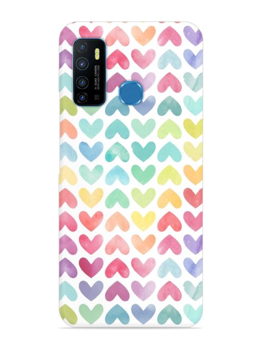 Seamless Colorful Watercolor Snap Case for Infinix Hot 9