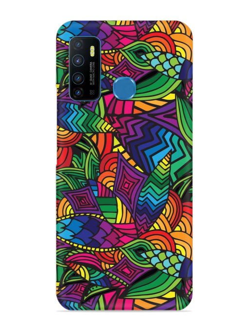 Abstract Multicolor Seamless Snap Case for Infinix Hot 9 Zapvi