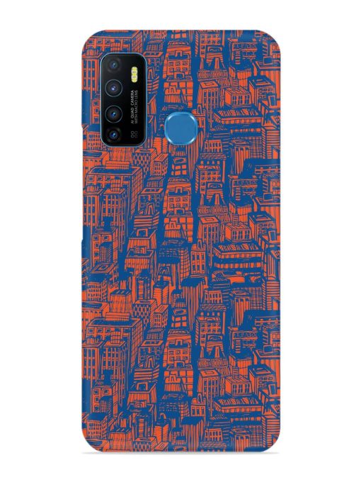 Hand Drawn Seamless Snap Case for Infinix Hot 9