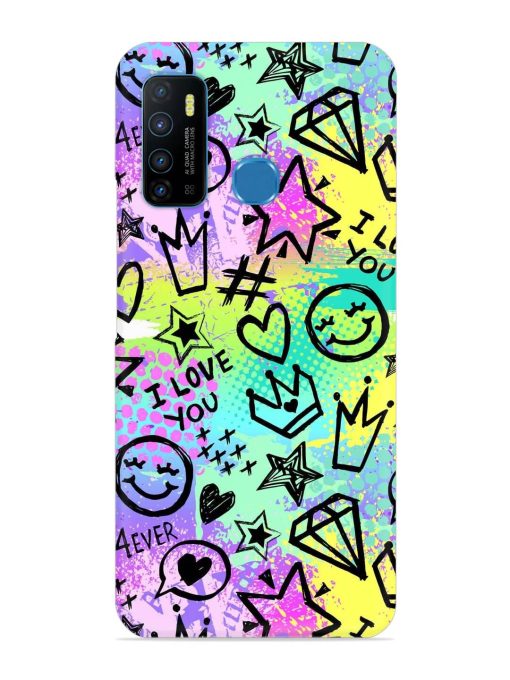 Bright Seamless Pattern Snap Case for Infinix Hot 9 Zapvi