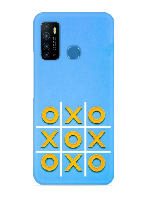 Yellow Plastic Crosses Snap Case for Infinix Hot 9