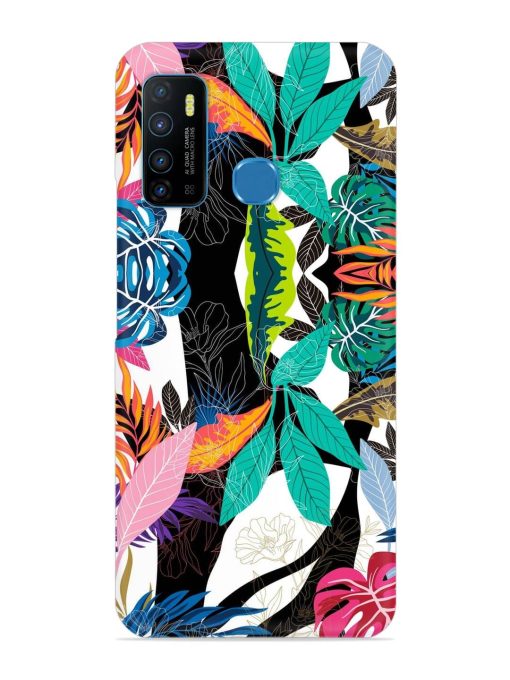 Floral Pattern Bright Snap Case for Infinix Hot 9