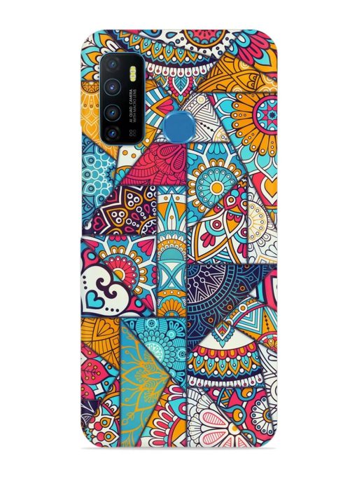 Patchwork Pattern Vintage Snap Case for Infinix Hot 9