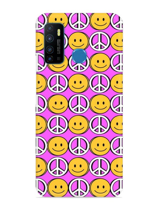 Smiley Face Peace Snap Case for Infinix Hot 9