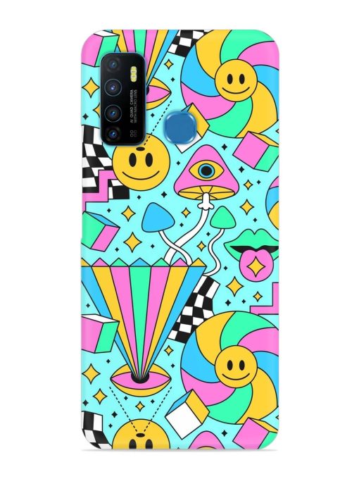 Trippy Rainbow 60S Snap Case for Infinix Hot 9