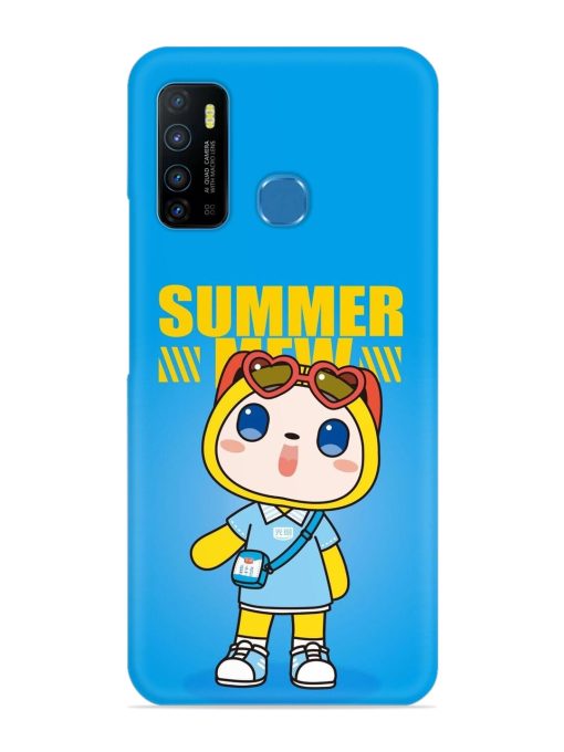 Summer Mew Cartoon Snap Case for Infinix Hot 9